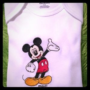 A New Mickey Mouse Long Sleeve Onesie